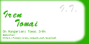 iren tomai business card