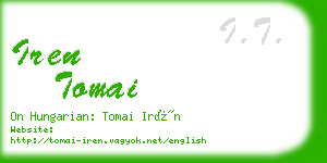iren tomai business card